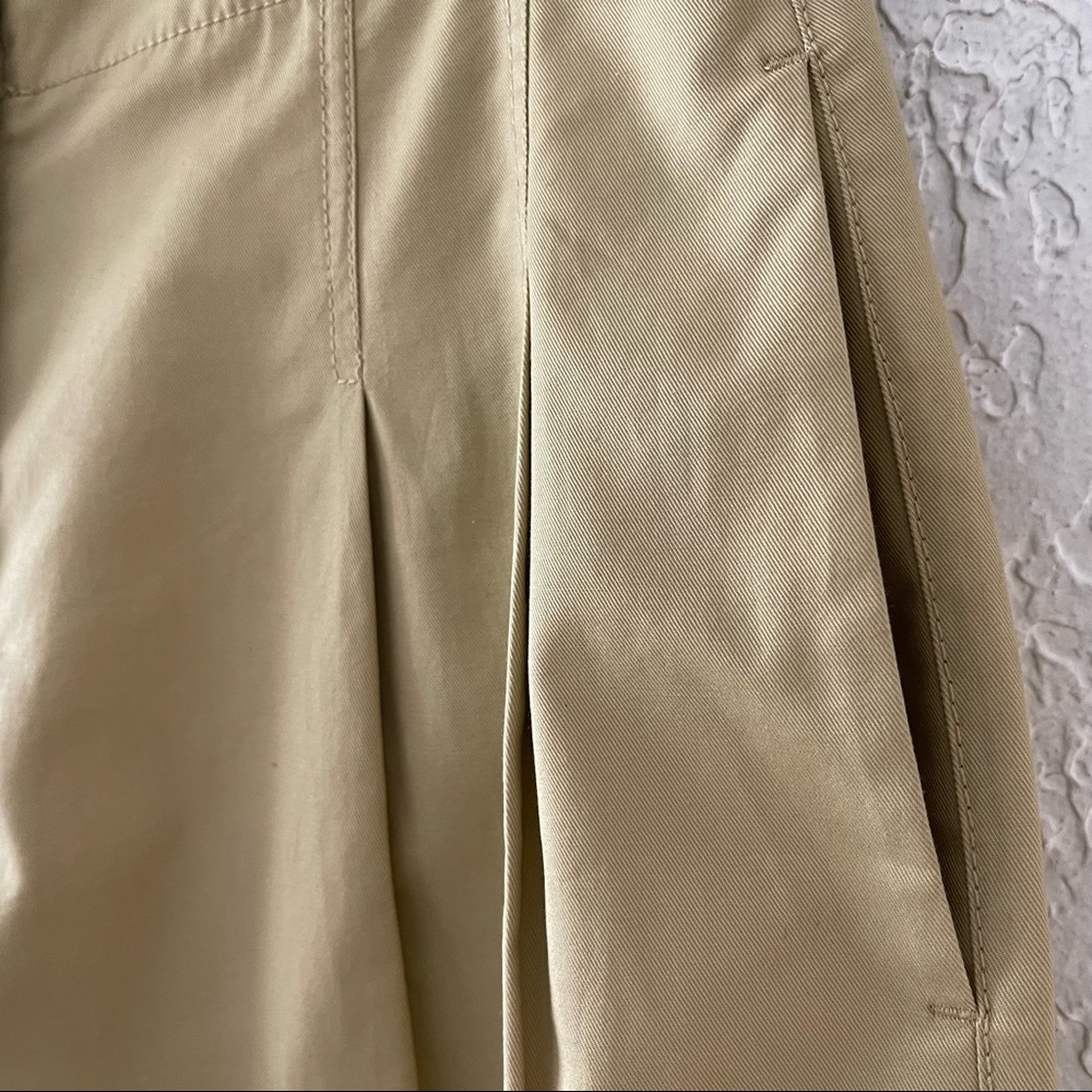 Rebecca Taylor Cream Smocked Tank with Tan Wide-Leg Pants - Picture 9 of 13